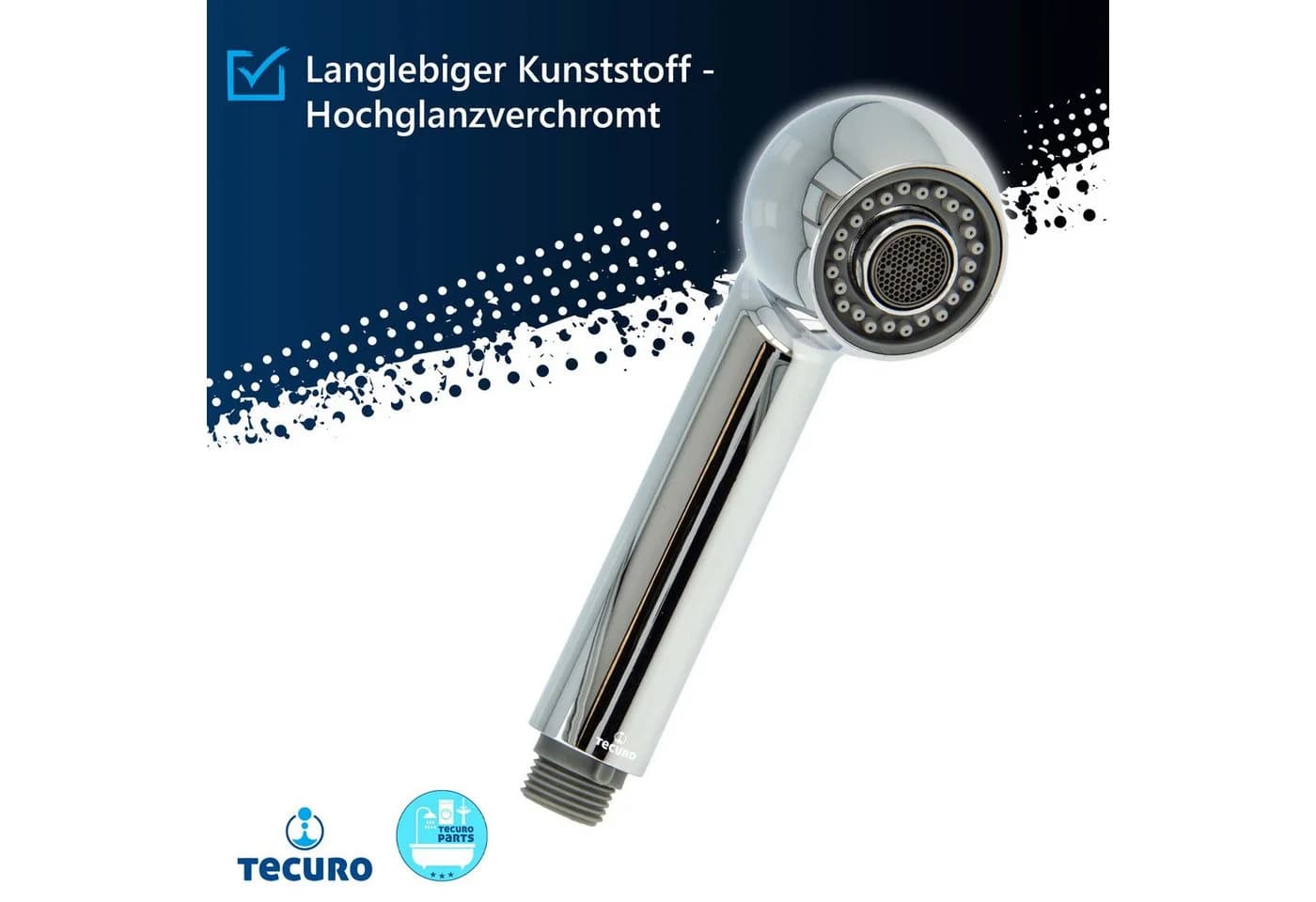 tecuro Spültischarmatur Spülbrause 2-strahlig Chrom