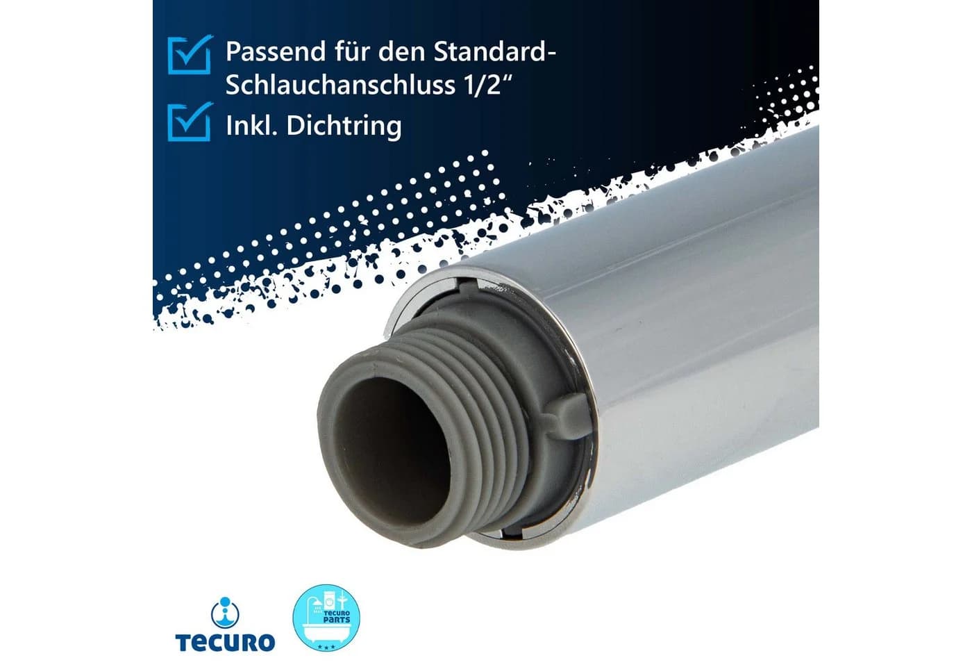 tecuro Spültischarmatur Spülbrause 2-strahlig Chrom - Bild 4
