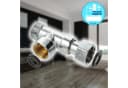 tecuro Spültischarmatur T-Stück Verteiler für Eckventil Messing Chrom Bild 4