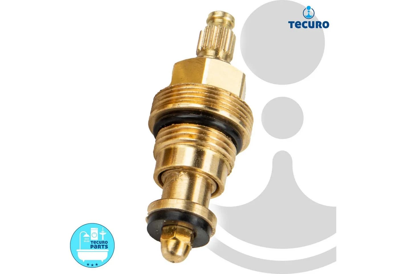 tecuro Badarmatur Universal Ventil Oberteil für Zweigriff-Armaturen - Bild 3