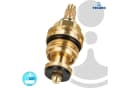tecuro Universal Ventil Oberteil 1/2 Zoll Messing für Badarmaturen Bild 3