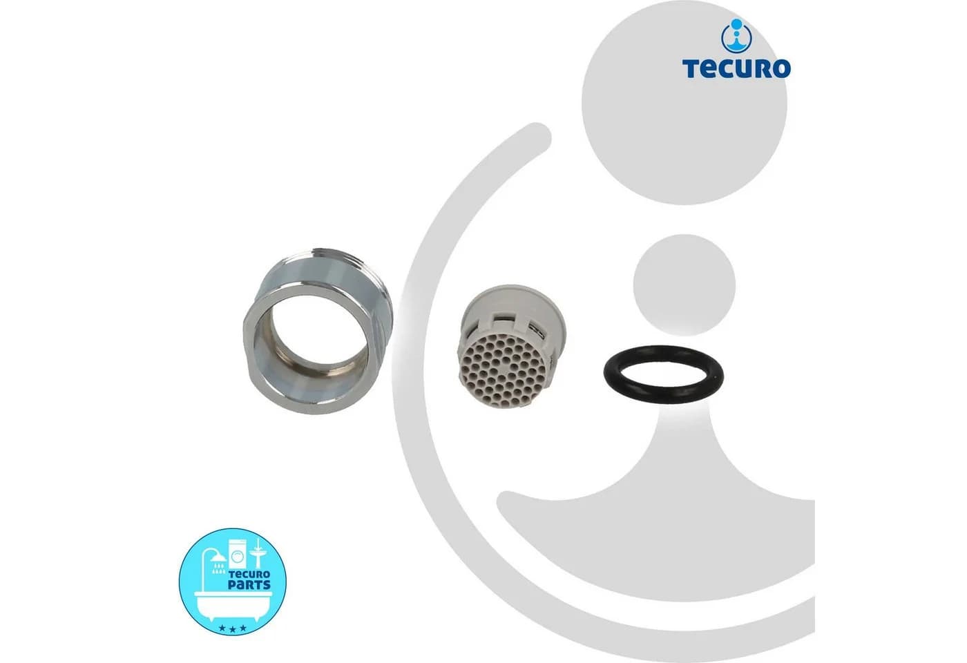 tecuro Strahlregler DESIGN M20x1 AG verchromt Luftsprudler - Bild 4