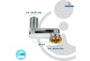 tecuro Badarmatur S-Anschluss versetzt 40 mm, 2-er Set, Messing verchromt Bild 4