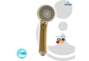 tecuro Duschbrause Handbrause ew-080 Gold 3-Funktionen Anti-Kalk Bild 1