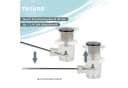 tecuro Excenterstopfen Chrom Ø 40 mm für 1 1/4" Ablauf Bild 3