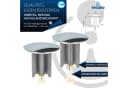 tecuro Universal Ablaufventil Exzenterstopfen Ø 64 mm Hochglanzverchromt Bild 4