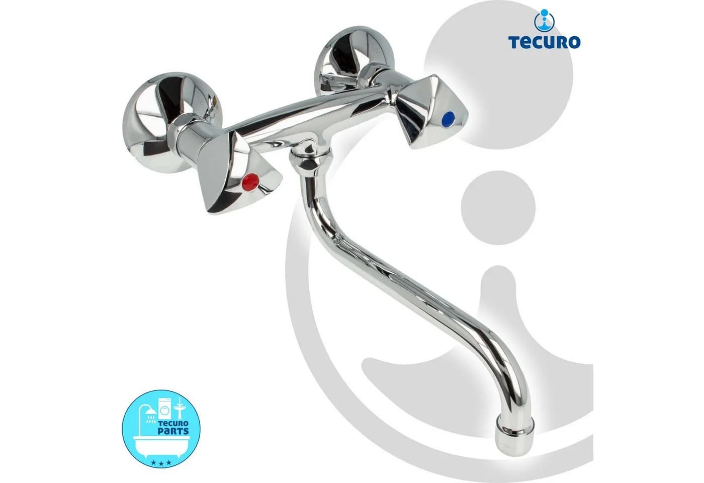 tecuro Küchenarmatur classic line - schwenkbarer S-Auslauf 200 mm