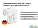 dekohaken24.de Metall-Fensterhaken Weiß Klemmfix bis 23mm Bild 3