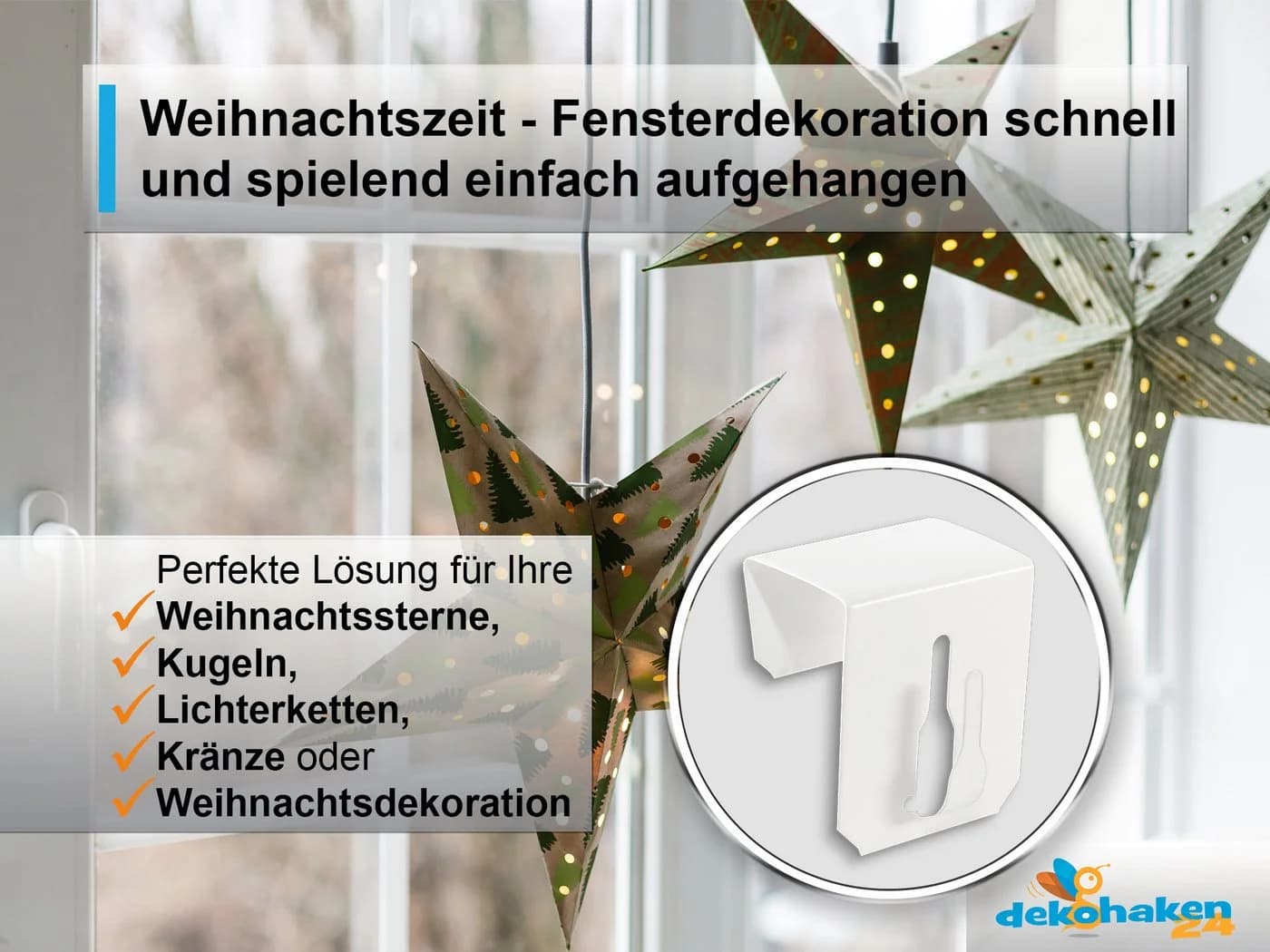 dekohaken24.de Metall-Fensterhaken Weiß Klemmfix bis 23mm - Bild 4