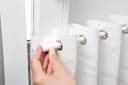 dekondo Klemmstange Gardinenstange Basic Klick-fix Weiß Ausziehbar Bild 3