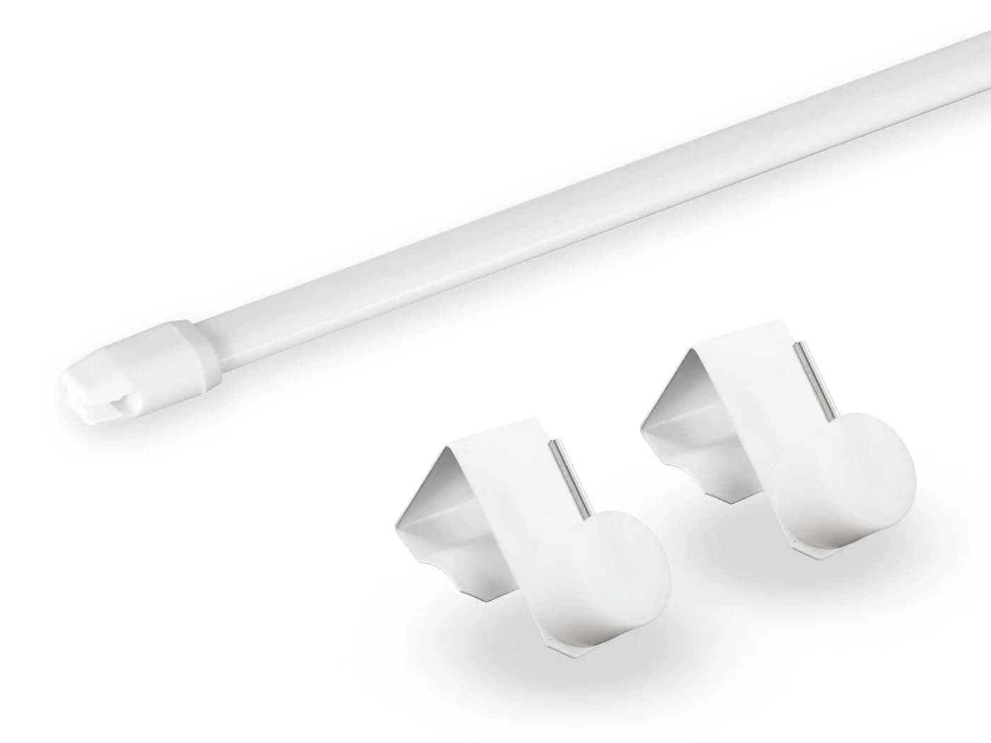 dekondo Vitragenstange Easy Weiß Ausziehbar Klemmfix - Bild 2