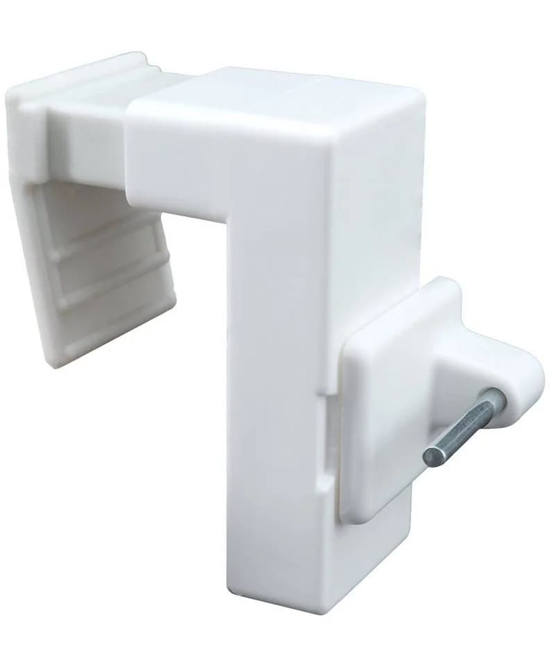 dekondo Fensterhaken 4er Set Weiß Universal Klemmbereich 10-24mm - Bild 3