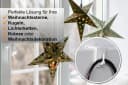 dekondo Fensterhaken 10er Set Weiß Klemmfix für Gardinenstangen 15-25mm Bild 1