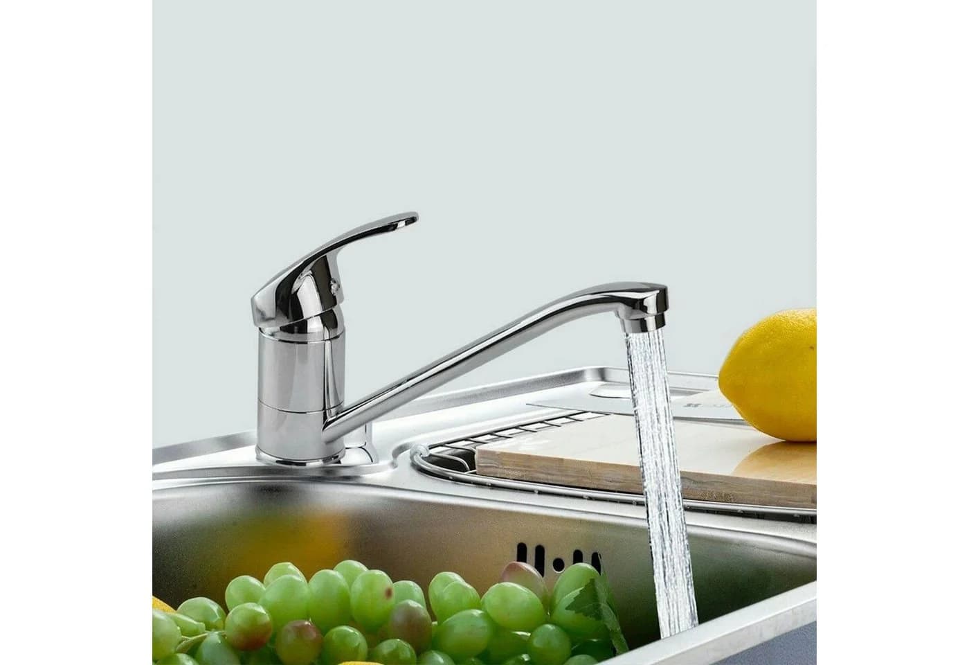 Faizee Möbel Küchenarmatur Wasserhahn Chrom Einhebelmischer Modern - Bild 4