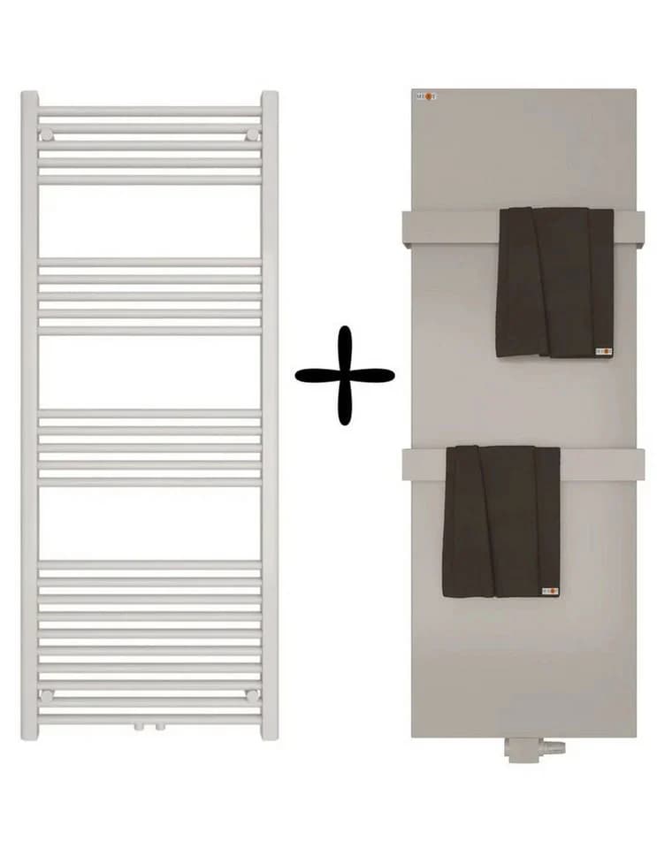 MERT Badheizkörper Design Abdeckung Weiß für COMFORT WEISS GERADE - Bild 2