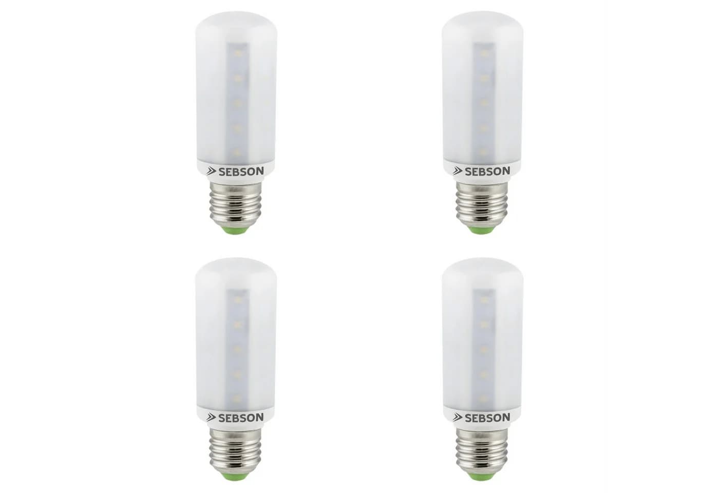 SEBSON LED-Leuchtmittel E27 8W Warmweiß 4er Pack - Bild 2