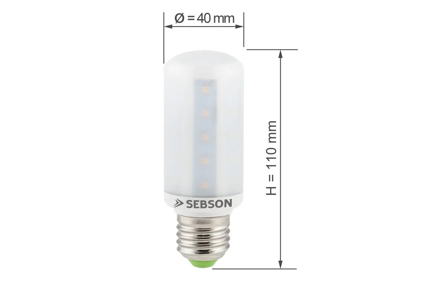 SEBSON LED-Leuchtmittel E27 8W Warmweiß 4er Pack - Bild 3