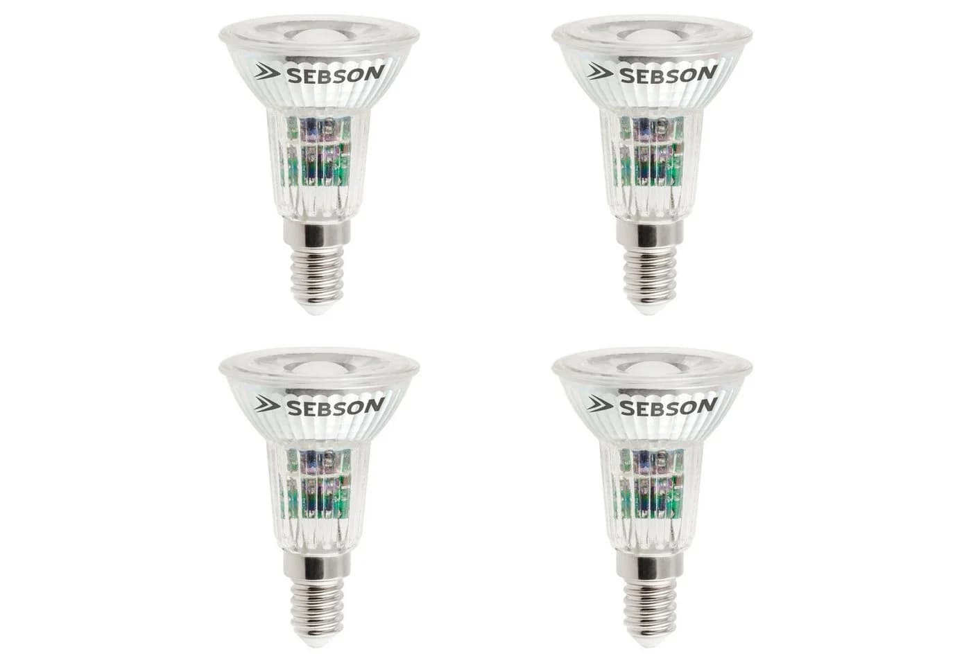 SEBSON LED-Leuchtmittel E14 5W Warmweiß 420lm Spot 46° 230V - 4er Pack - Bild 2