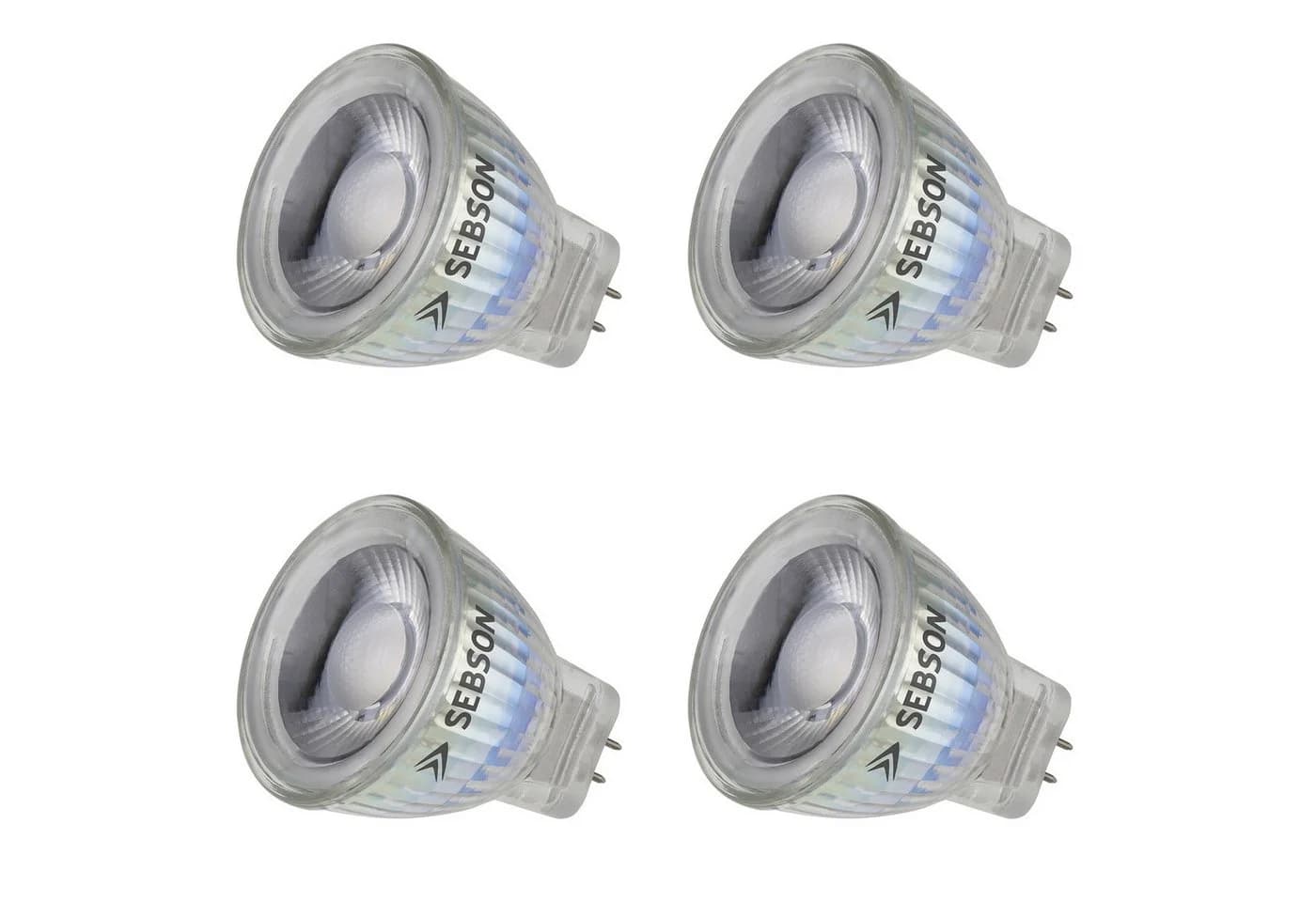 SEBSON LED Spot GU4/MR11 3W Warmweiß 12V 4er Pack - Bild 2