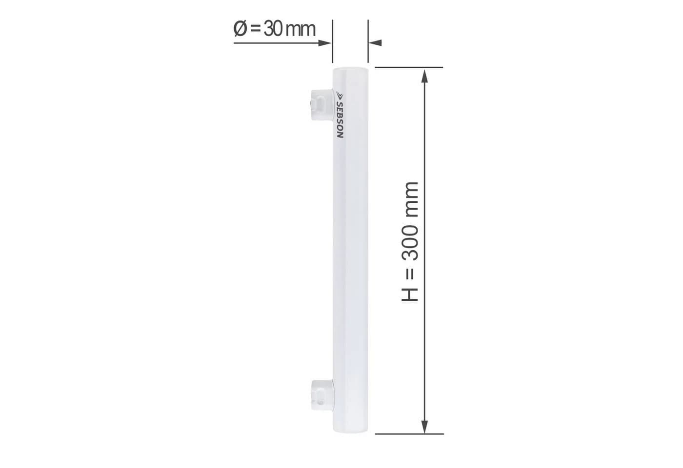 SEBSON LED Linienlampe S14S 30cm 4W 400lm Warmweiß - Bild 3