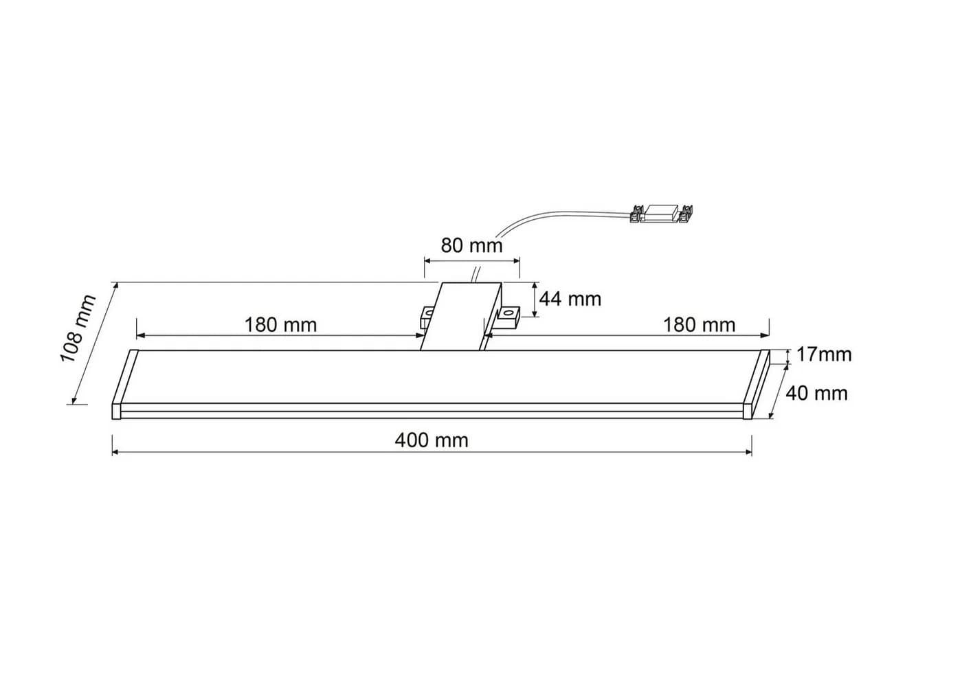 SEBSON LED Spiegelleuchte Bad 40cm IP44 Neutralweiß - Bild 4