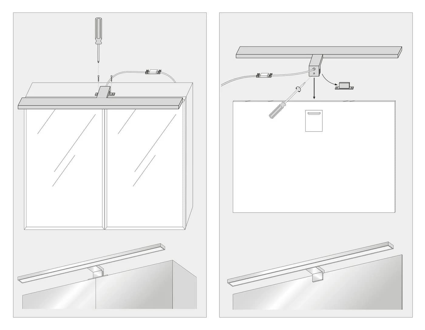 SEBSON LED Spiegelleuchte Bad 40cm IP44 Neutralweiß - Bild 5