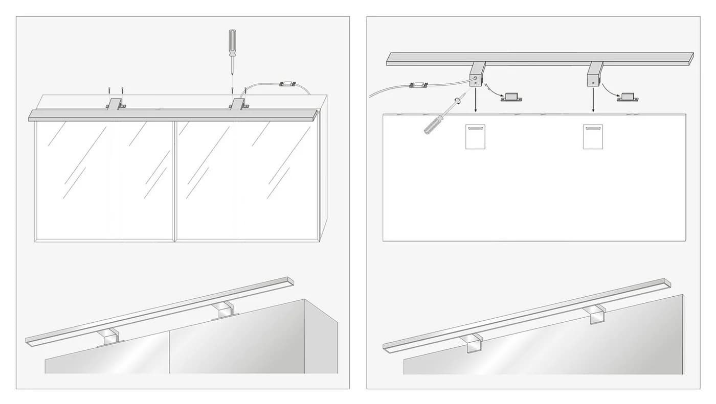 SEBSON LED Spiegelleuchte Bad 80cm IP44 Neutralweiß - Bild 5