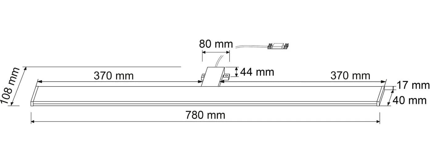 SEBSON LED Spiegelleuchte Bad 80cm Neutralweiß IP44 - Bild 4
