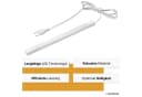 SEBSON LED Unterbauleuchte 30cm Neutralweiß Schalter Bild 1