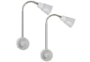 SEBSON LED Steckdosenleuchte Dimmbar Flexibel Silber Bild 2
