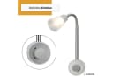 SEBSON LED Steckdosenleuchte Dimmbar Flexibel Silber Bild 4