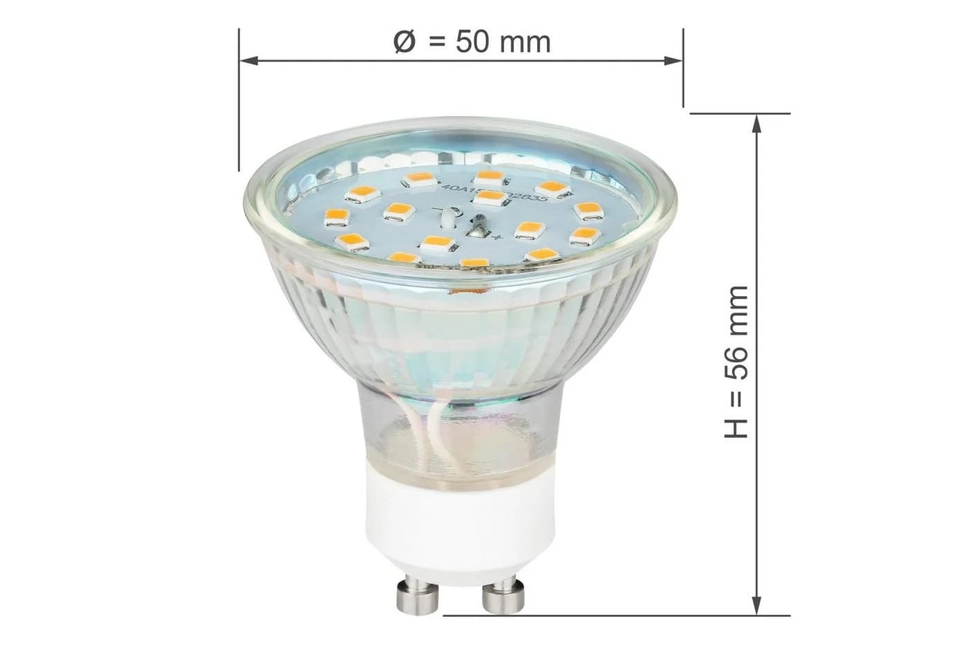 SEBSON LED-Leuchtmittel GU10 5W Warmweiß 10er Pack 3000K - Bild 4