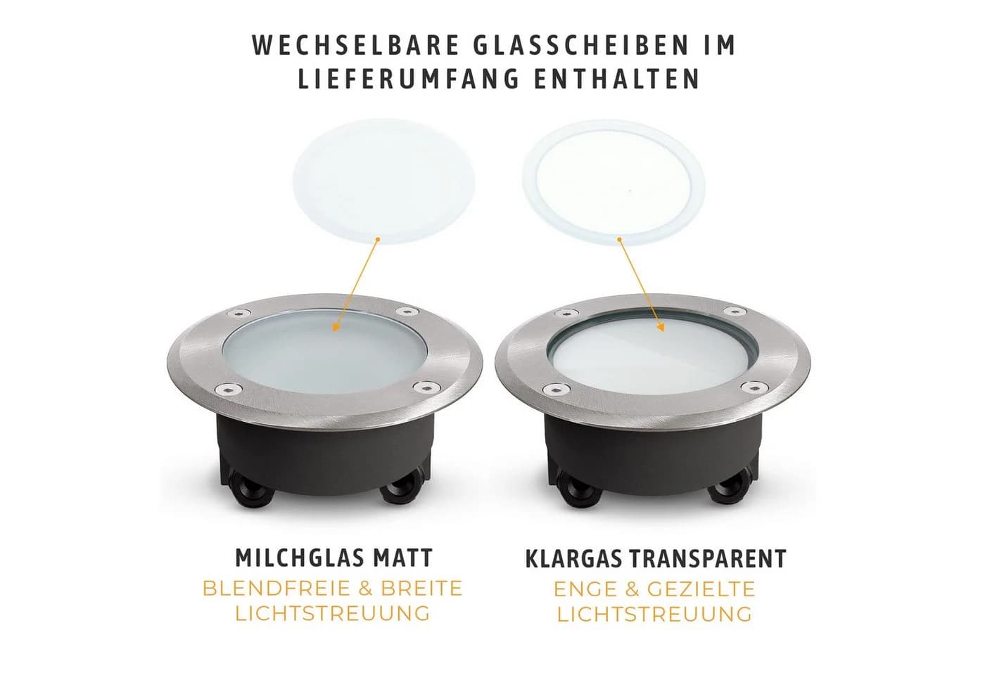 SSC-LUXon LED Bodenstrahler VISKOS IP67 Silber GX53 - Bild 5