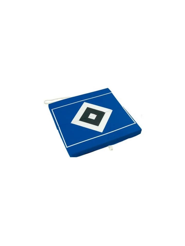 HSV Klappsitzkissen Dekokissen blau mit Logo