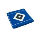 HSV Klappsitzkissen Dekokissen blau mit Logo Bild 2