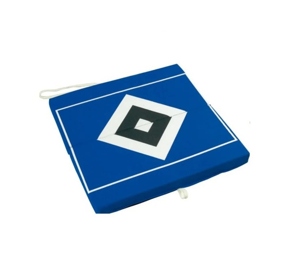 HSV Klappsitzkissen Dekokissen blau mit Logo - Bild 2