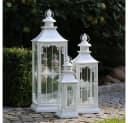 Grafelstein Kerzenlaterne Chalet Weiß Shabby Chic Bild 1