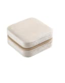Paletti Schmuckkasten Schmuck-Etui Velours elegante Schmuckbox Reiseetui Beige Bild 1