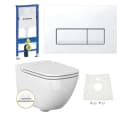 GEBERIT Vorwandelement WC Ference Design WC Delta51 Spar-Set Bild 2