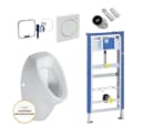 Geberit Urinal Apollo Set mit Drückerplatte Samba & Vorwandelement Bild 2