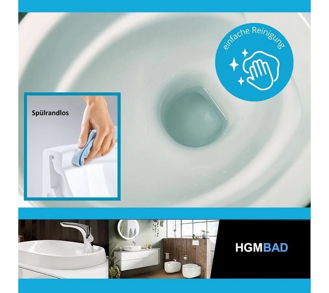 Grohe Hänge-WC spülrandlos mit Soft-Close Sitz Alpinweiß - Bild 4