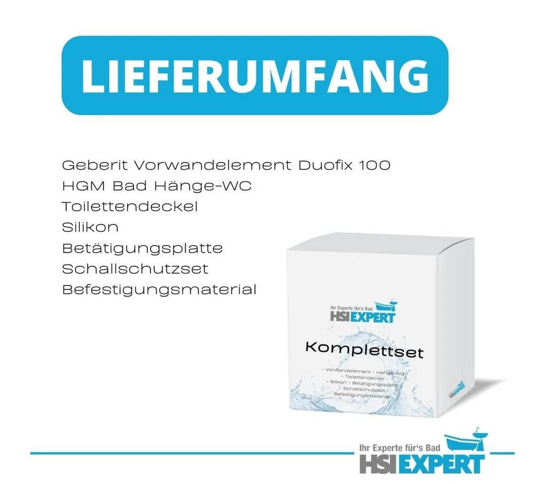 GEBERIT Vorwandelement WC Spar-Set mit Betätigungsplatte Delta