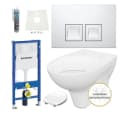 GEBERIT Vorwandelement WC Spar-Set mit Betätigungsplatte Delta Bild 2