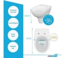 GEBERIT Vorwandelement WC Spar-Set mit Betätigungsplatte Delta Bild 5