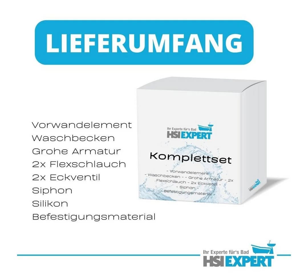 Geberit Waschtisch Komplettset 55 cm mit LotusClean Beschichtung