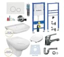 GEBERIT WC-Komplettset Geberit Spülkasten WC Vorwandelement Waschbecken 60 cm Armatur Bad Set Bild 2