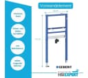 GEBERIT WC-Komplettset Geberit Spülkasten WC Vorwandelement Waschbecken 60 cm Armatur Bad Set Bild 3