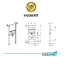 GEBERIT WC-Komplettset Geberit Spülkasten WC Vorwandelement Waschbecken 60 cm Armatur Bad Set Bild 4