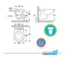 Geberit Vorwandelement UP200 mit Grohe Spülrandlos WC & Drückerplatte Bild 5