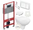 TECE Vorwandelement WC Spar-Set mit Spülkasten, Sitz & Betätigungsplatte Bild 2